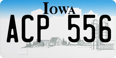 IA license plate ACP556