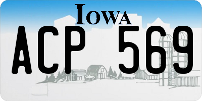 IA license plate ACP569