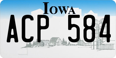 IA license plate ACP584