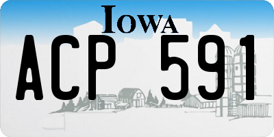 IA license plate ACP591