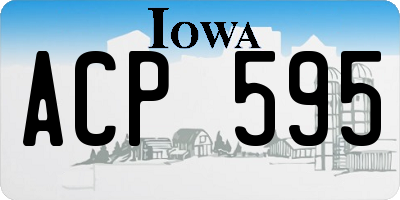 IA license plate ACP595