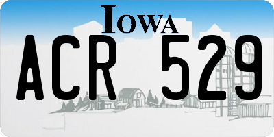 IA license plate ACR529