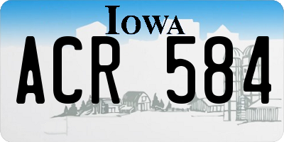 IA license plate ACR584