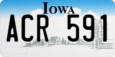 IA license plate ACR591