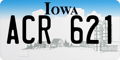 IA license plate ACR621