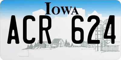 IA license plate ACR624
