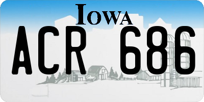 IA license plate ACR686