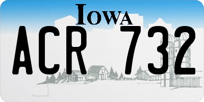 IA license plate ACR732