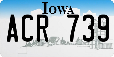IA license plate ACR739