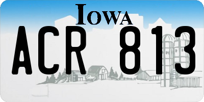 IA license plate ACR813