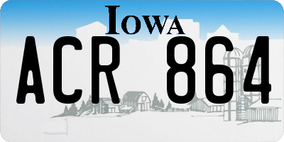 IA license plate ACR864
