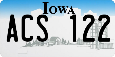 IA license plate ACS122