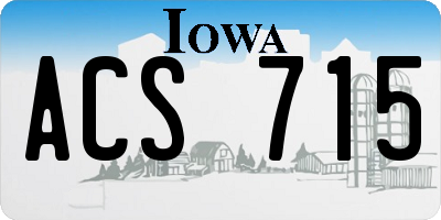 IA license plate ACS715