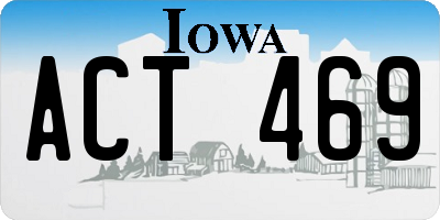 IA license plate ACT469