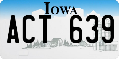 IA license plate ACT639