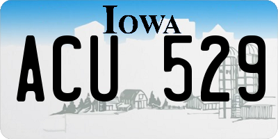 IA license plate ACU529