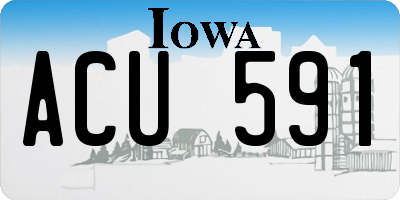 IA license plate ACU591