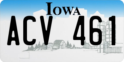 IA license plate ACV461