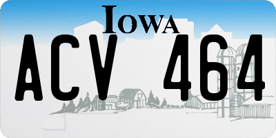 IA license plate ACV464