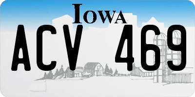 IA license plate ACV469