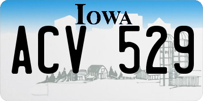 IA license plate ACV529