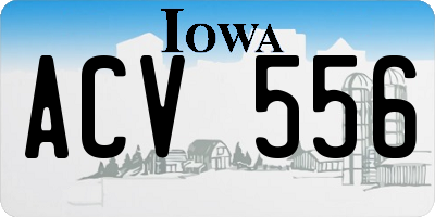 IA license plate ACV556