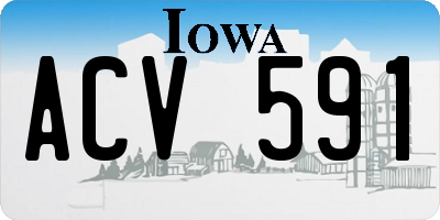 IA license plate ACV591