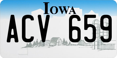 IA license plate ACV659