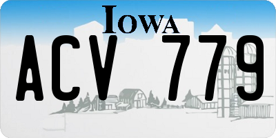 IA license plate ACV779
