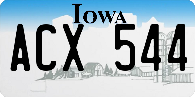 IA license plate ACX544