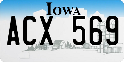 IA license plate ACX569