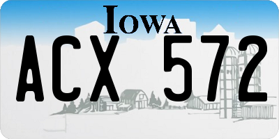 IA license plate ACX572