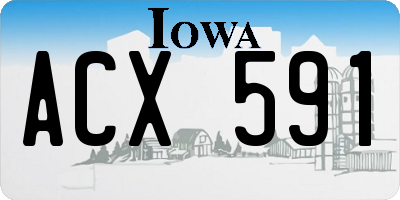 IA license plate ACX591