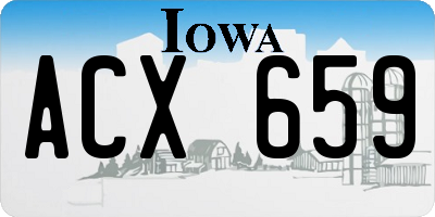 IA license plate ACX659