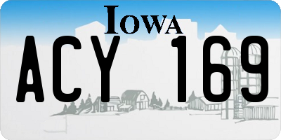 IA license plate ACY169