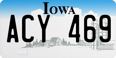 IA license plate ACY469