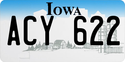 IA license plate ACY622
