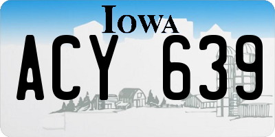 IA license plate ACY639