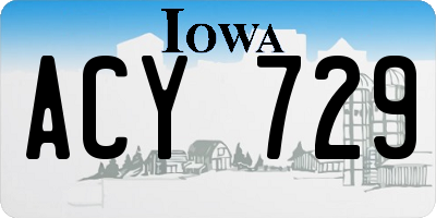 IA license plate ACY729