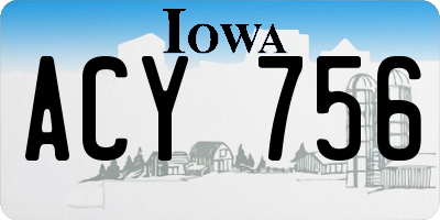 IA license plate ACY756