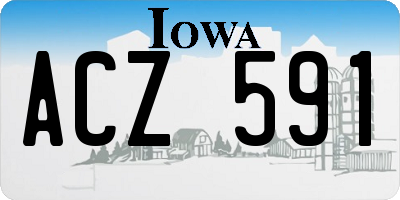 IA license plate ACZ591