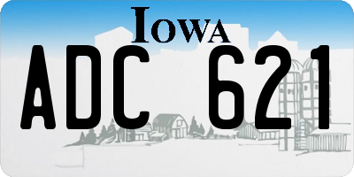 IA license plate ADC621