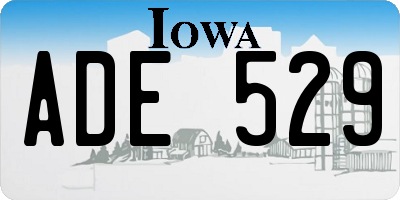IA license plate ADE529