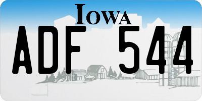 IA license plate ADF544