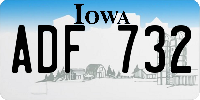 IA license plate ADF732