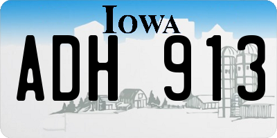 IA license plate ADH913