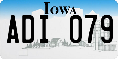 IA license plate ADI079