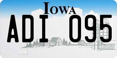 IA license plate ADI095
