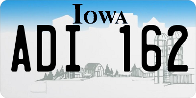 IA license plate ADI162