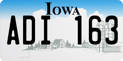 IA license plate ADI163